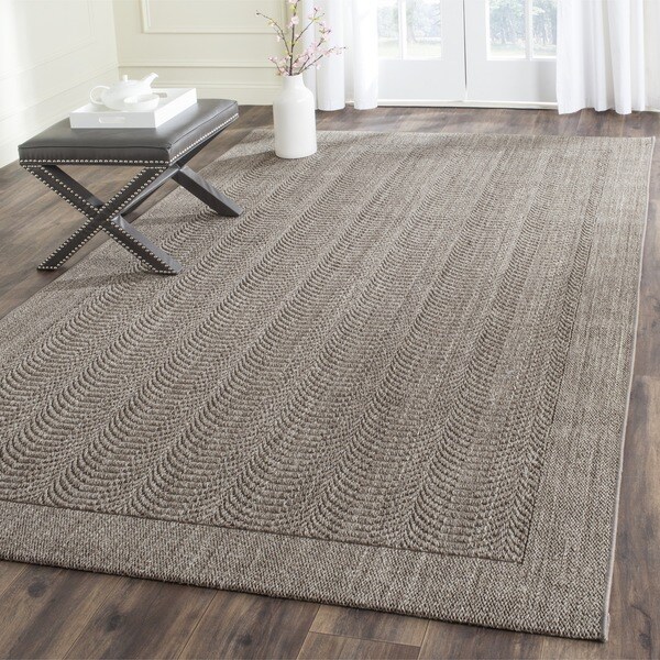 Safavieh Palm Beach Natural Fiber Silver Sisal / Jute Rug - 8' x 11'