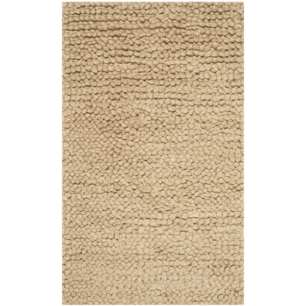 Safavieh Handmade Solid Classic Shag Gold Wool Rug - 8' x 10'