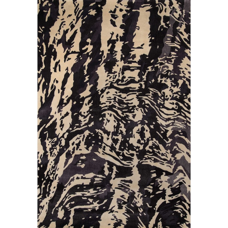 Momeni New Wave Hand Tufted New Zealand Wool Contemporary Abstract Area Rug