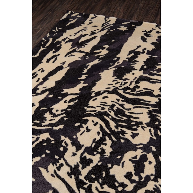 Momeni New Wave Hand Tufted New Zealand Wool Contemporary Abstract Area Rug