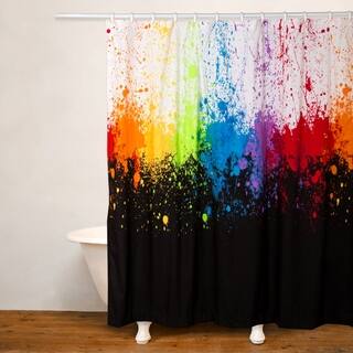 Orange Kids Shower Curtains For Less Vibrant Fabric Crayola Cosmic Burst Water Repellent Shower Curtain