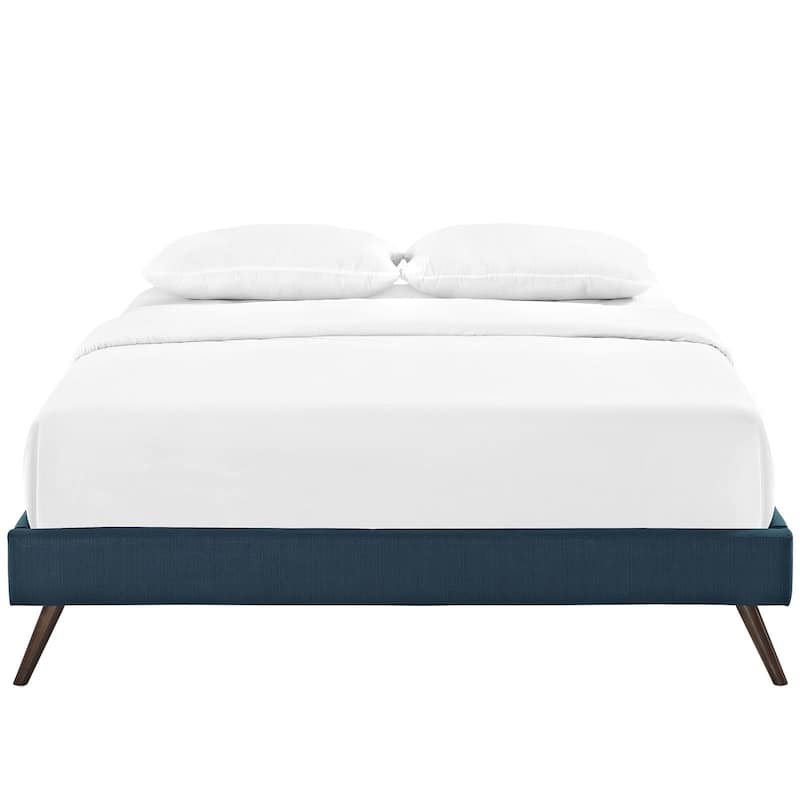 Modway Helen Azure Wood Bed with Round Splayed Legs