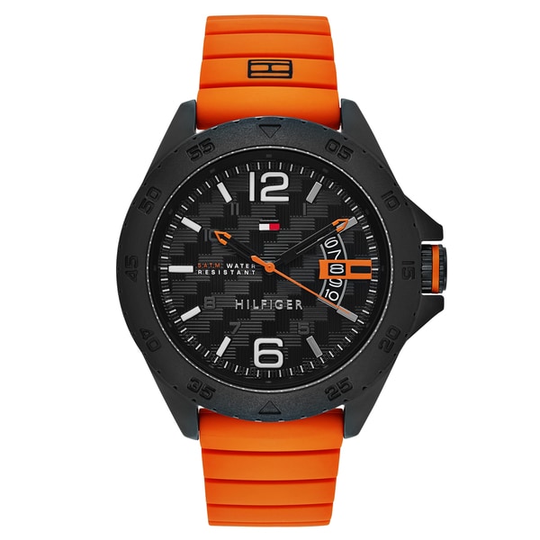 tommy hilfiger orange watch