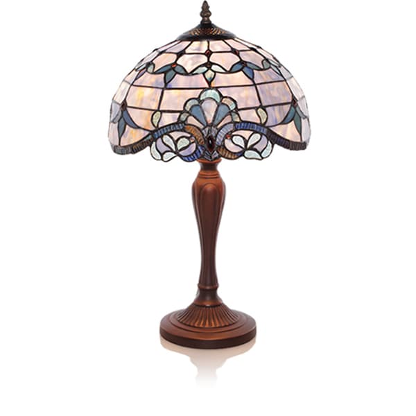 Allistar Blue Stained Glass 20.5-inch High Table Lamp