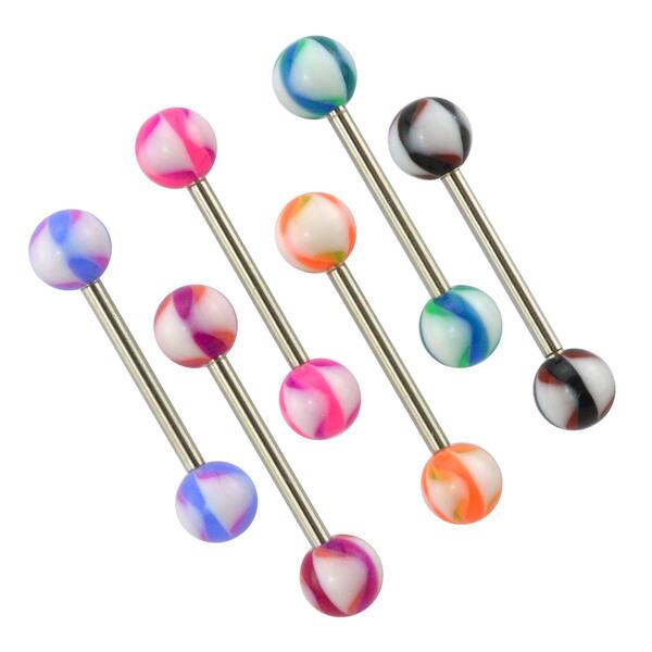 Shop Supreme Jewelry Surgical Steel Acrylic Multi Design Tongue