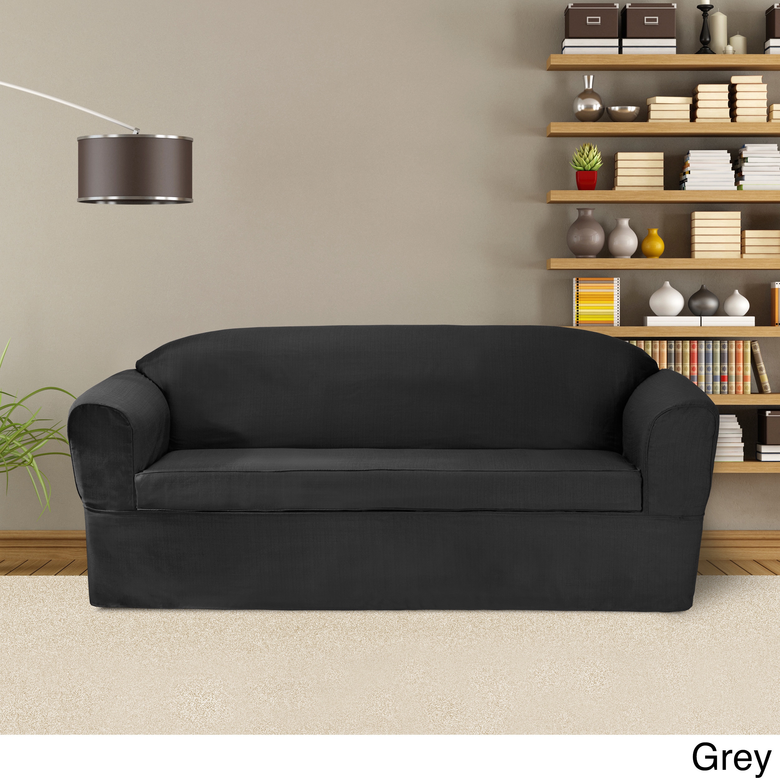 Coverworks Bayleigh 2 Piece Wrap Style Sofa Slipcover Free 2 Piece Wrap Style Sofa Slipcover