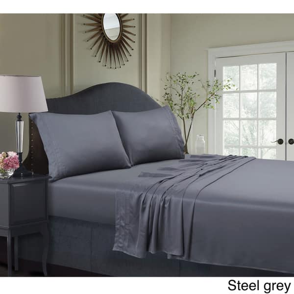Super Soft Bamboo Extra Deep Pocket 6 Piece w// Flat and Fitted Bed Sheet Set