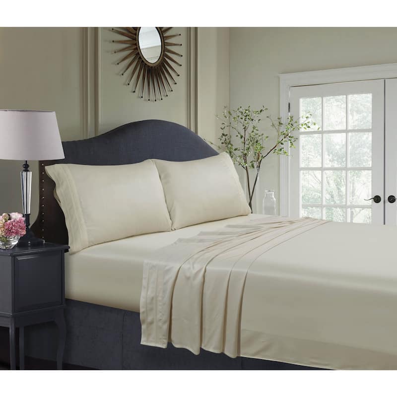 Rayon from Bamboo 300 Thread Count Sateen Pillowcase Set (Set of 2)
