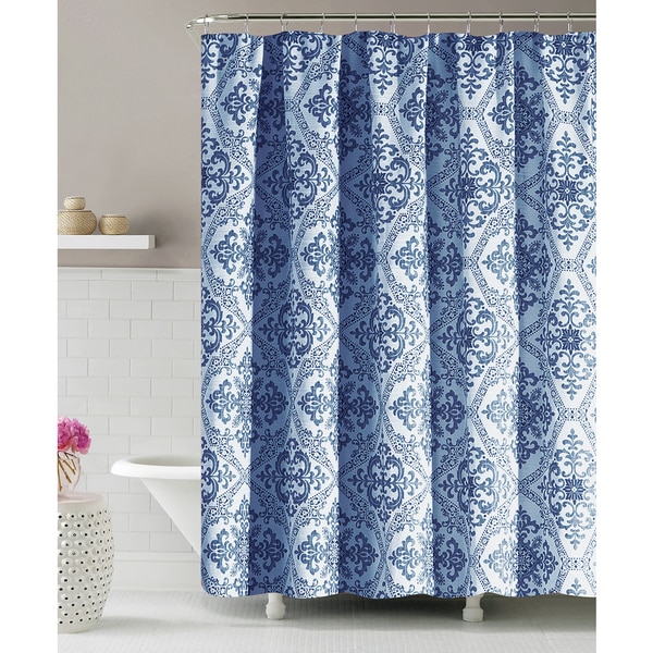 Lakata by Artisitc Linen Easy To Hang Rainfall Collection Polyester Shower Curtain