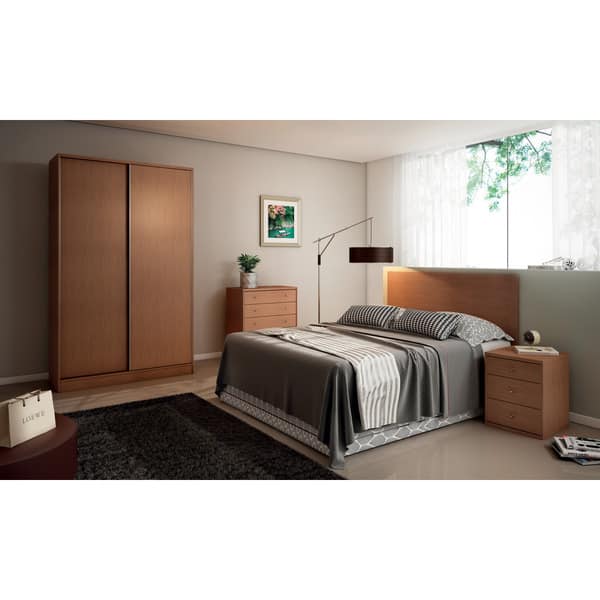 Shop Manhattan Comfort Brown Mdf Space Saving Sliding Door