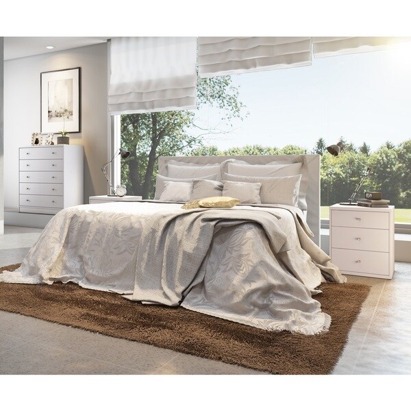 Manhattan Comfort Astor 2 0 White Wood Bedroom Dresser And Manhattan Comfort Astor 2 0 White Wood Bedroom Dresser And Nightstand Set Of