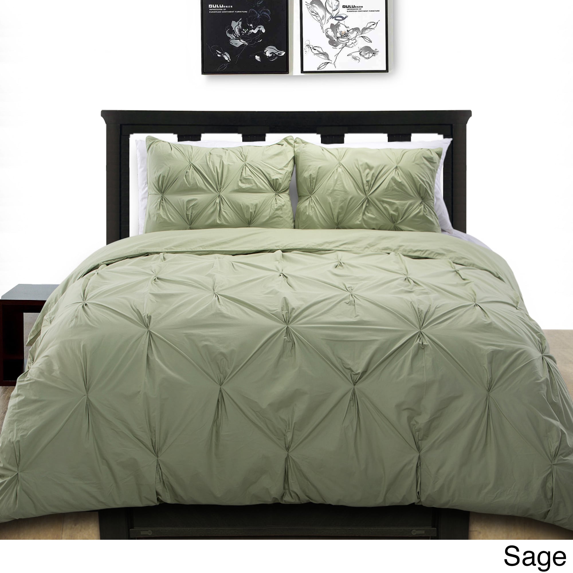 Shop Cottonpure 100 Cotton Pintuck Duvet Cover Mini Set On Sale