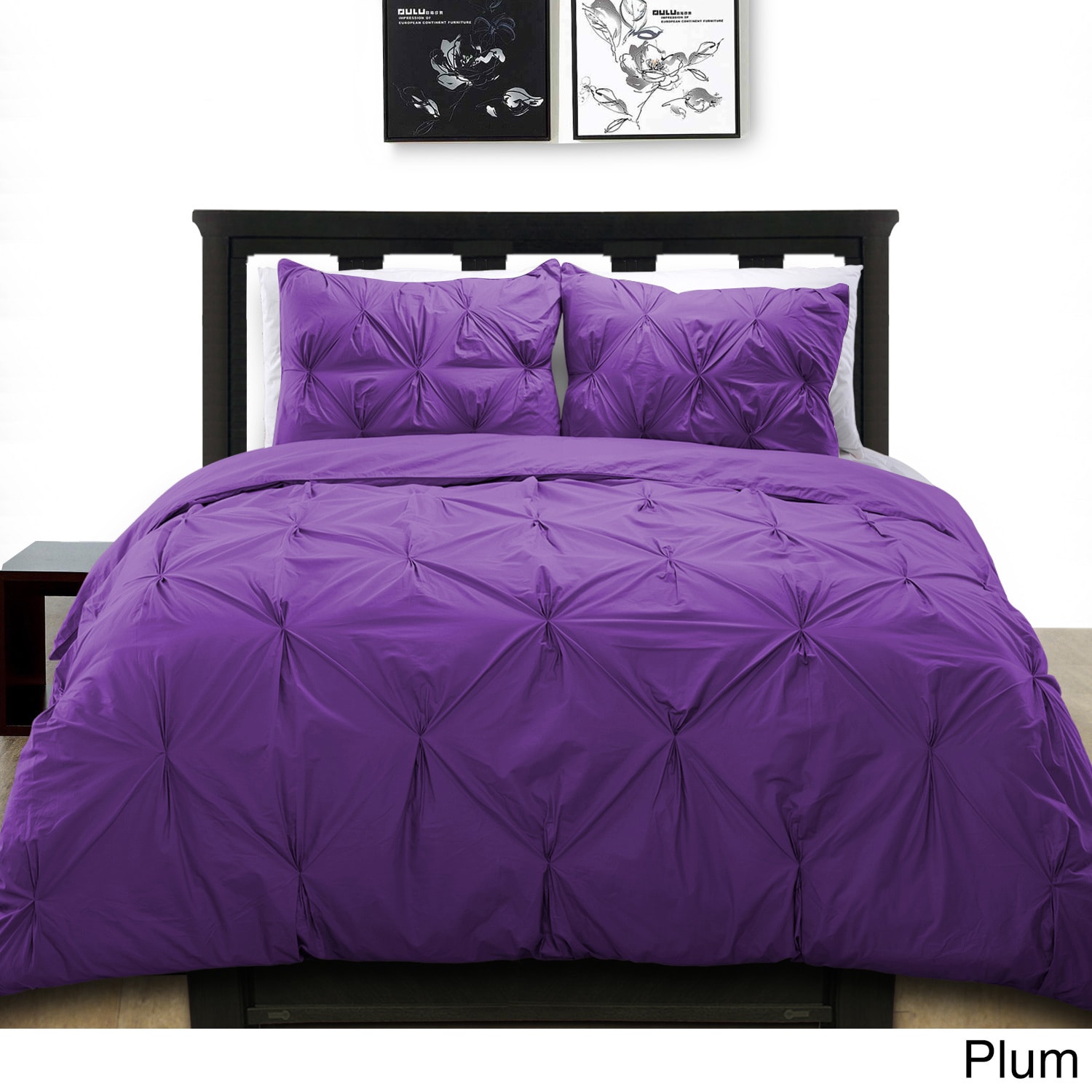 Shop Cottonpure 100 Cotton Pintuck Duvet Cover Mini Set On Sale