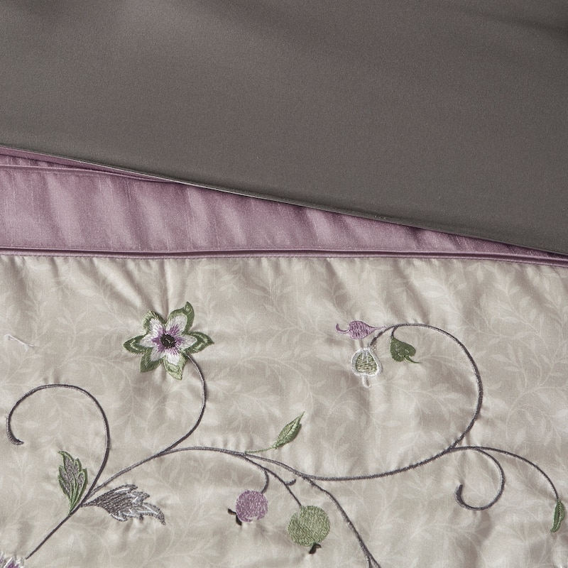 Madison Park Belle Purple Comforter Set - On Sale - Bed Bath & Beyond ...