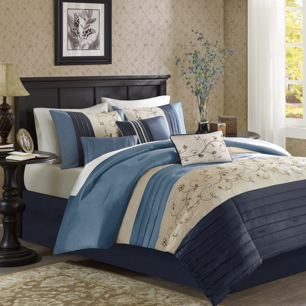 Shop Madison Park Belle Navy Comforter Set - On Sale - Free Shipping ...