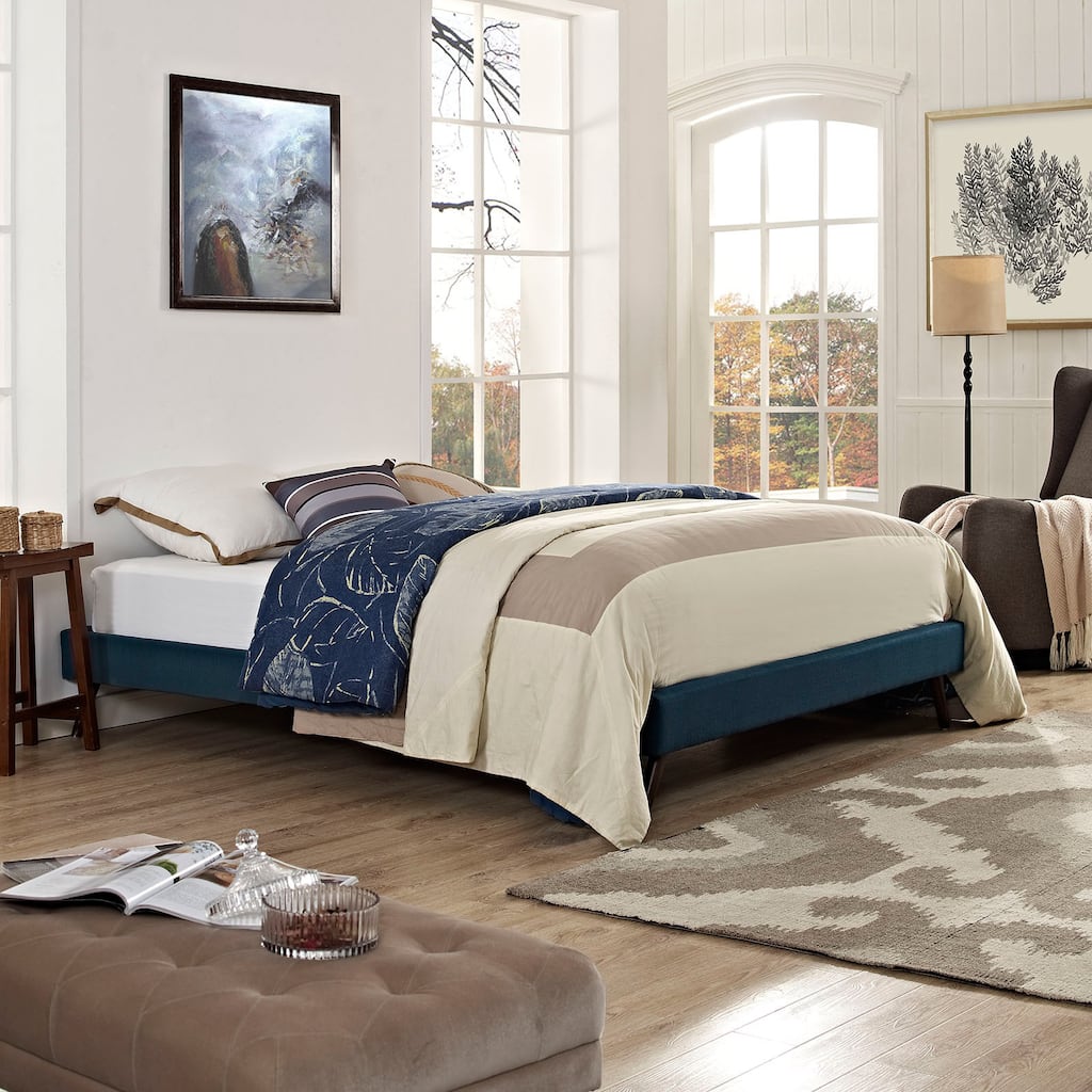 Modway Helen Azure Fabric Full-size Bed