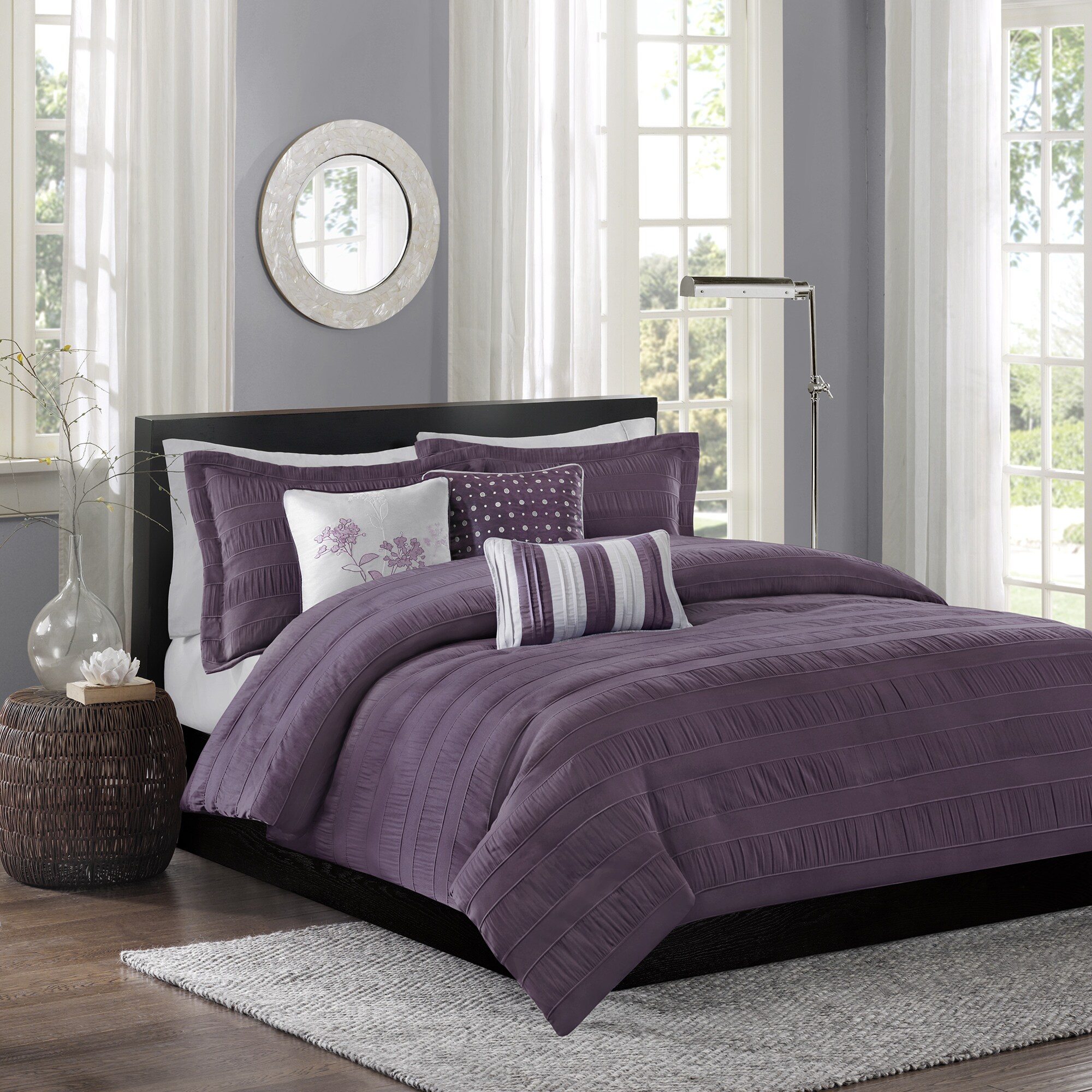 Madison Park Richmond Plum Duvet Cover Set Free Shipping On Orders Madison Park Richmond Plum Duvet Cover Set