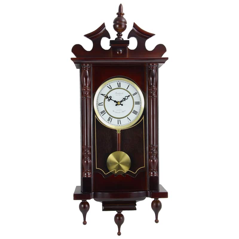 Bedford Clock Collection Cherry Oak Wall Clock