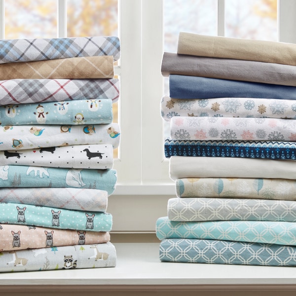 Pine Canopy Little River Flannel Cotton Sheet Set