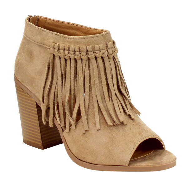 soda fringe booties