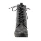 faux leather lace up platform ankle boots