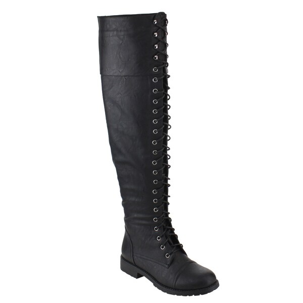 brown lace up block heel boots