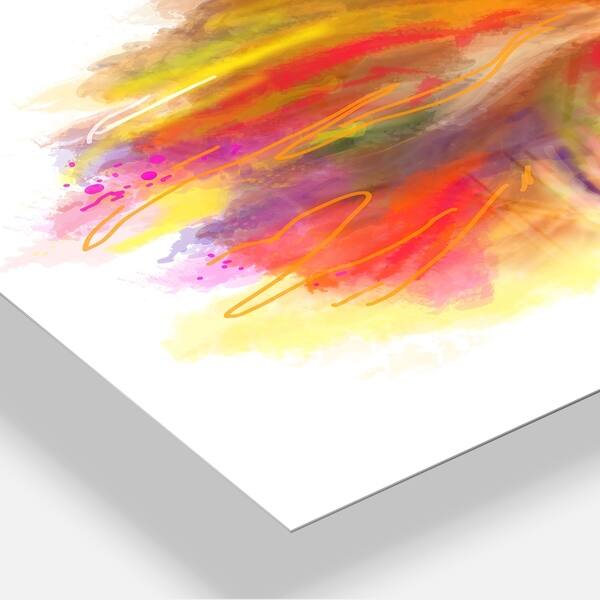 Shop Lion With Colorful Mane Animal Painting Glossy Metal Wall