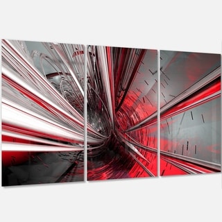 Fractal 3D Deep into Middle - Abstract Art Glossy Metal Wall Art - On ...