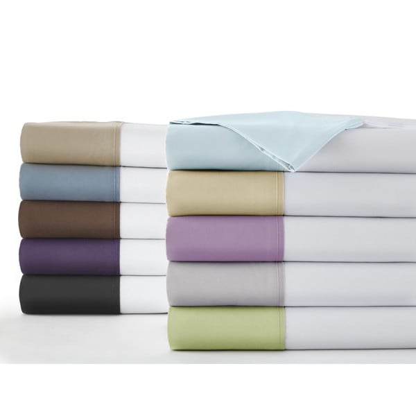 Southshore Fine Linens Vilano Springs Collection Brushed Microfiber Colored Hem Pillowcases
