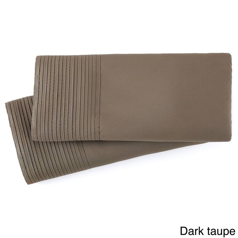 Stylish Pleated Hem Pillowcases Set