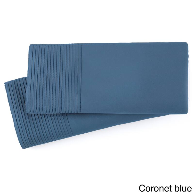 Stylish Pleated Hem Pillowcases Set