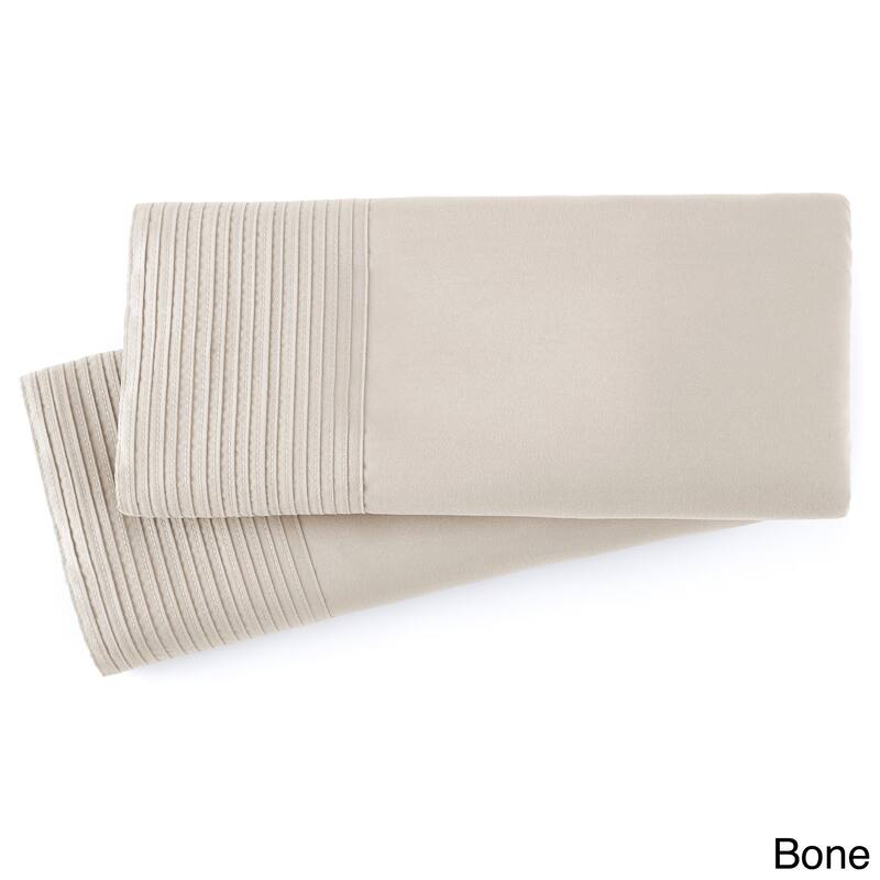 Stylish Pleated Hem Pillowcases Set
