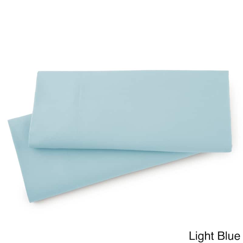 Comfortable Extra Plush Pillowcases (set of two) - Standard (Queen) - Light Blue