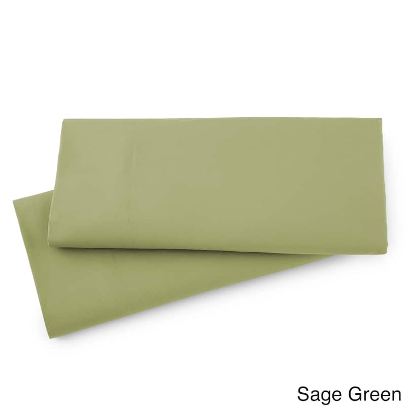 Comfortable Extra Plush Pillowcases (set of two) - Standard (Queen) - Sage Green