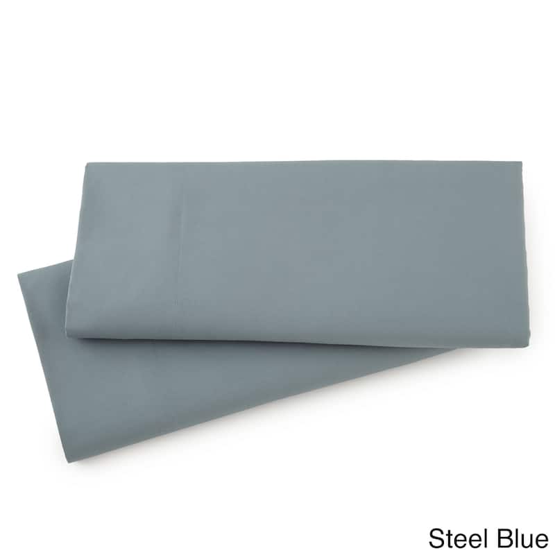 Comfortable Extra Plush Pillowcases (set of two) - Standard (Queen) - Steel Blue