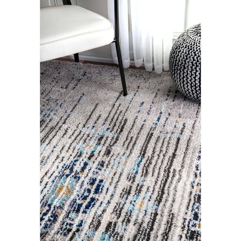 Nuloom Brown Vintage Inspired Vibrant Soft Shag Rug