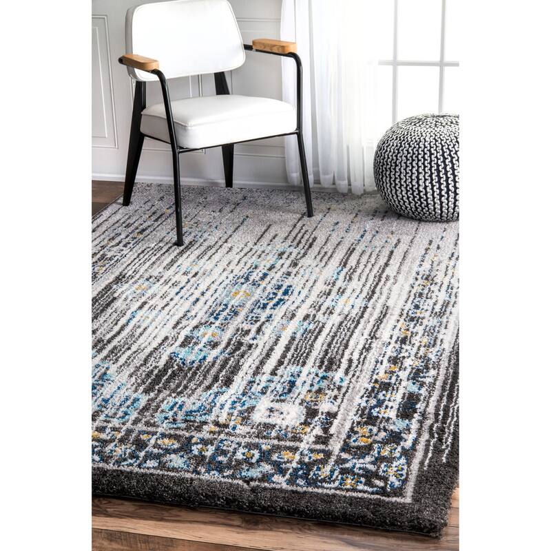 Nuloom Brown Vintage Inspired Vibrant Soft Shag Rug