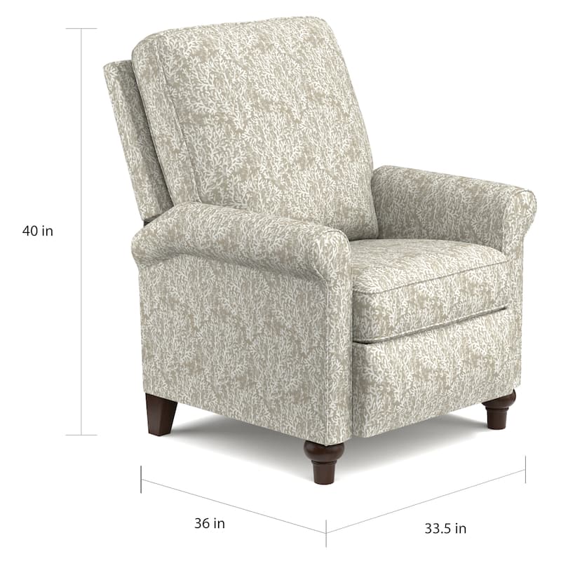ProLounger Taupe Coral Push Back Recliner Chair