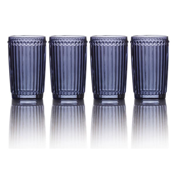 Mikasa Italian Countryside Blue Highball Glasses (Set of 4) Overstock