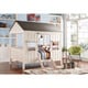 preview thumbnail 1 of 13, Weathered White and Washed Gray Full Bed