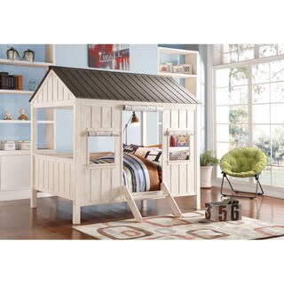 Spring Cottage Cabin MDF/Pine / Fabric Full Bed