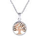 preview thumbnail 9 of 16, Handmade Spirituality Tree of Life Gold Over Sterling Silver Necklace (Thailand)