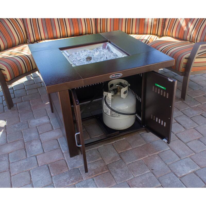 Hiland Brown Hammered Bronze Fire Pit