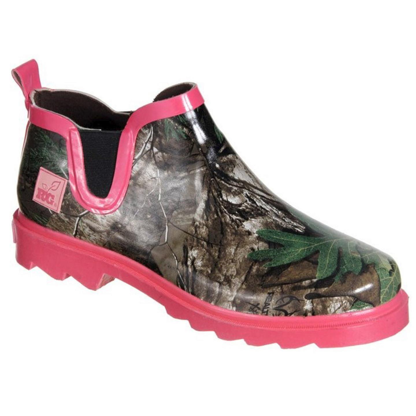girls pink camo boots