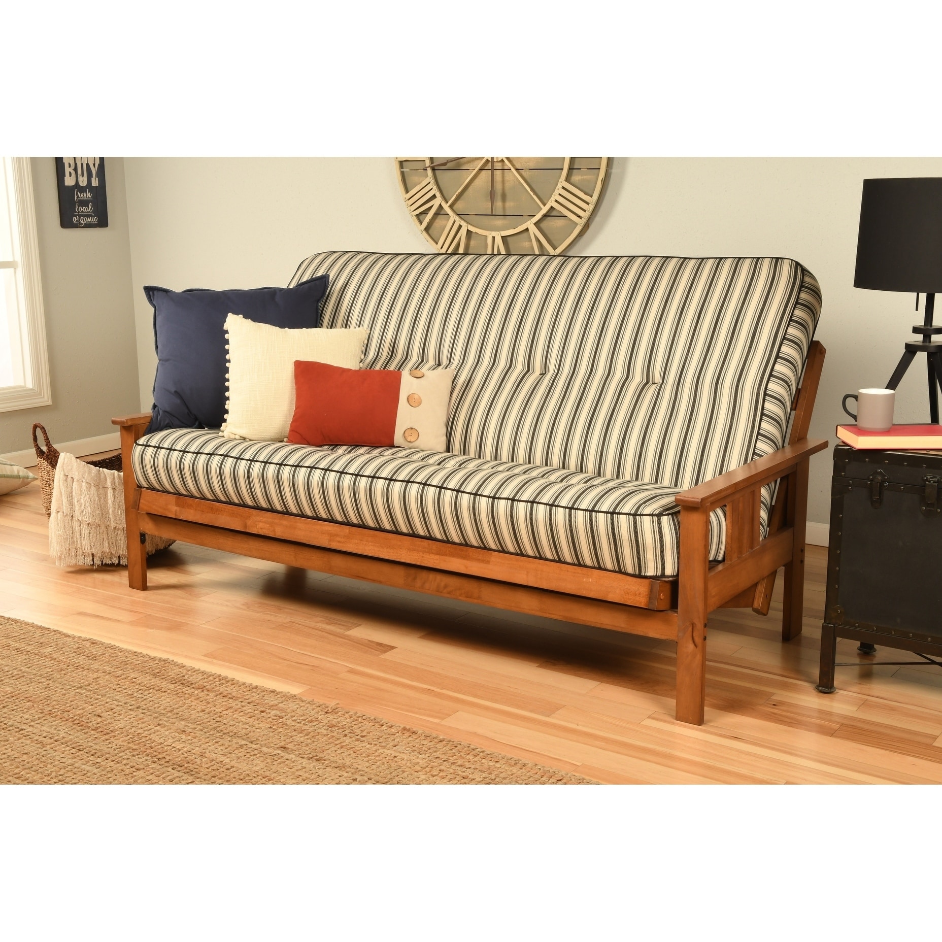 Somette Beli Mont Barbados Frame Futon Set