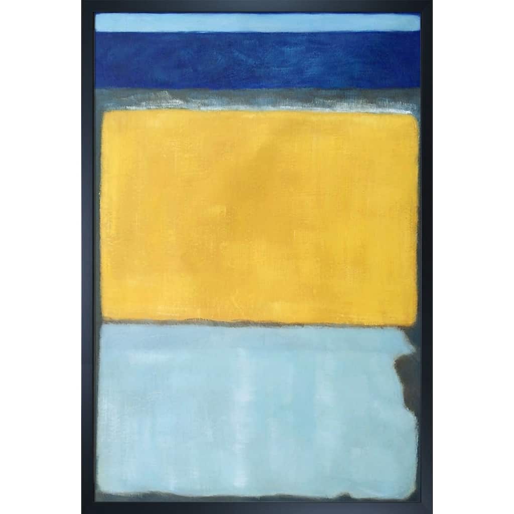 La Pastiche Mark Rothko 'No. 10, 1950' Hand Painted Framed Canvas Art