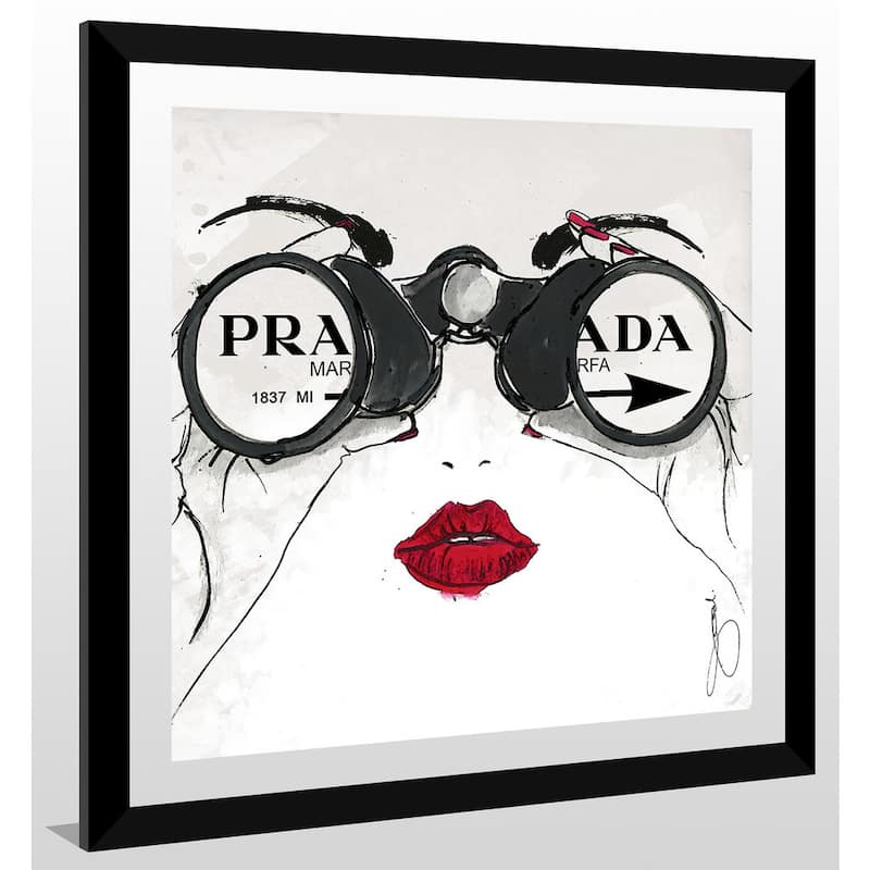 BY Jodi "I See Prada" Framed Plexiglass Wall Art