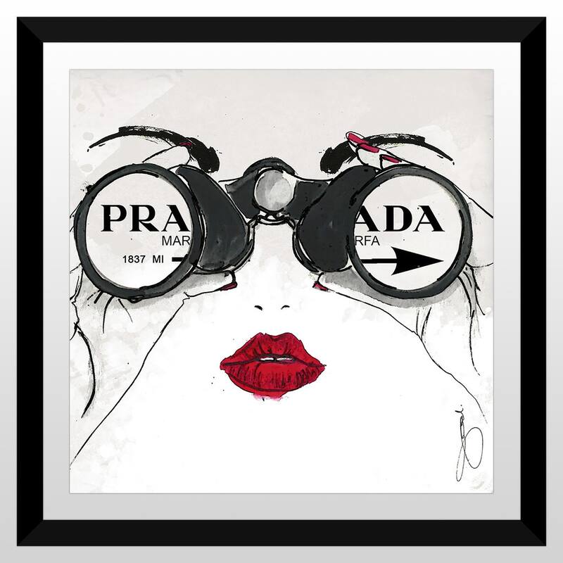 BY Jodi "I See Prada" Framed Plexiglass Wall Art