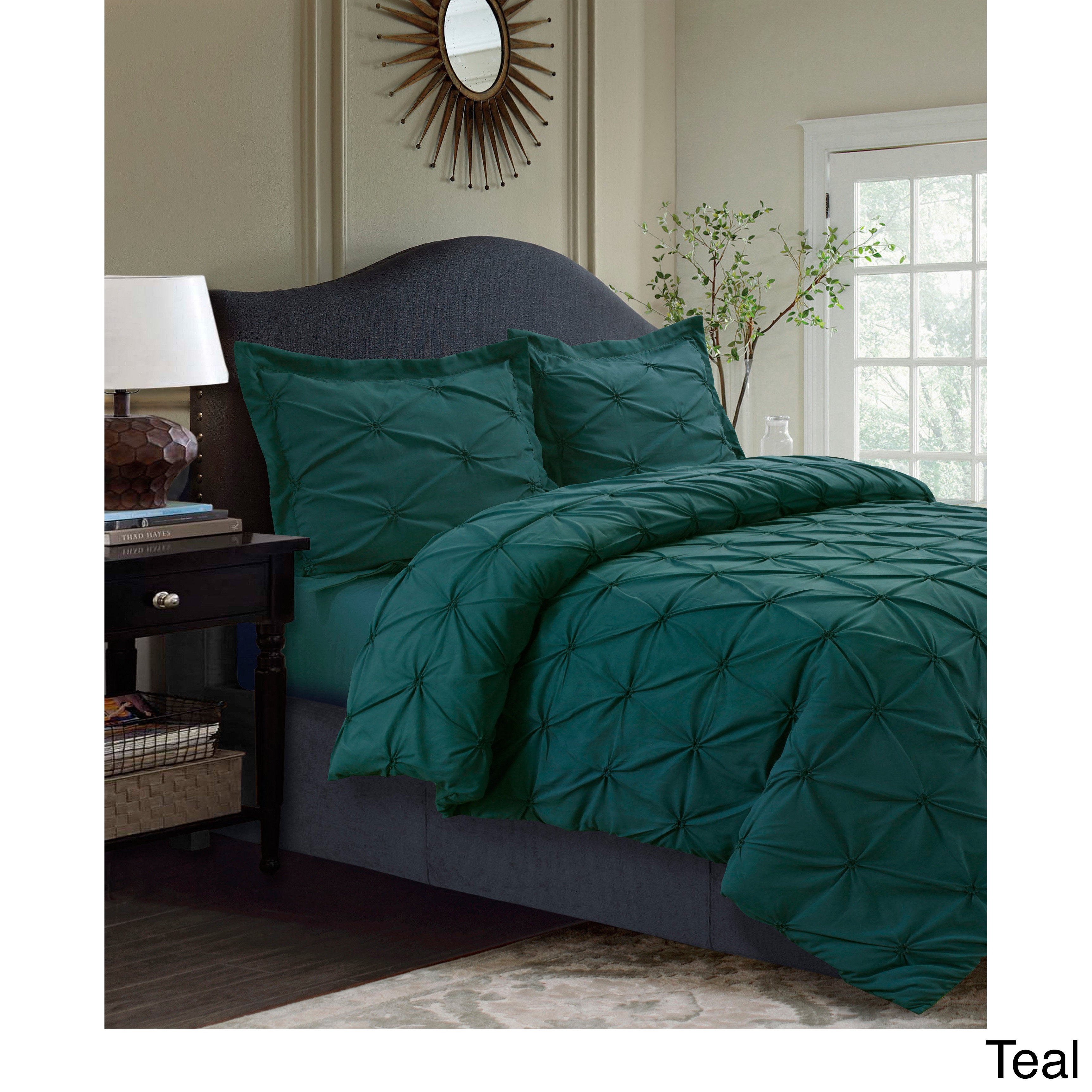 Shop Sydney Oversized 3 Piece Pintuck Duvet Cover Set On Sale