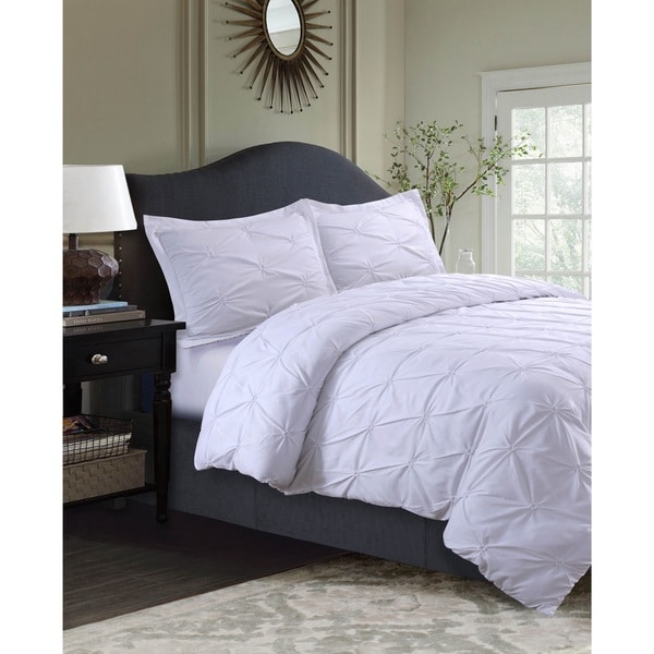 Top Product Reviews For Vcny Carmen 3 Piece Pintuck Duvet Cover